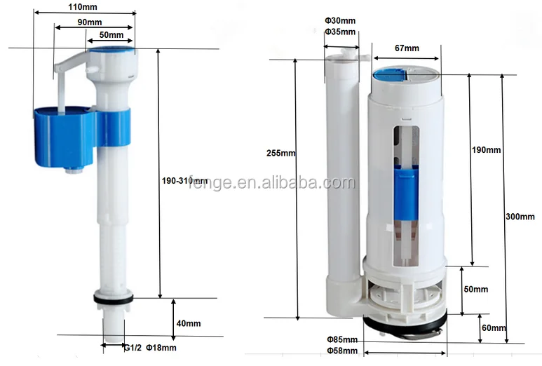 Wras & Upc Toilet Flush And Fill Valve Cistern Fittings Buy Cistern