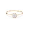 Hip hop jewelry 14k gold plated multi-color synthetic moonstone silver ring