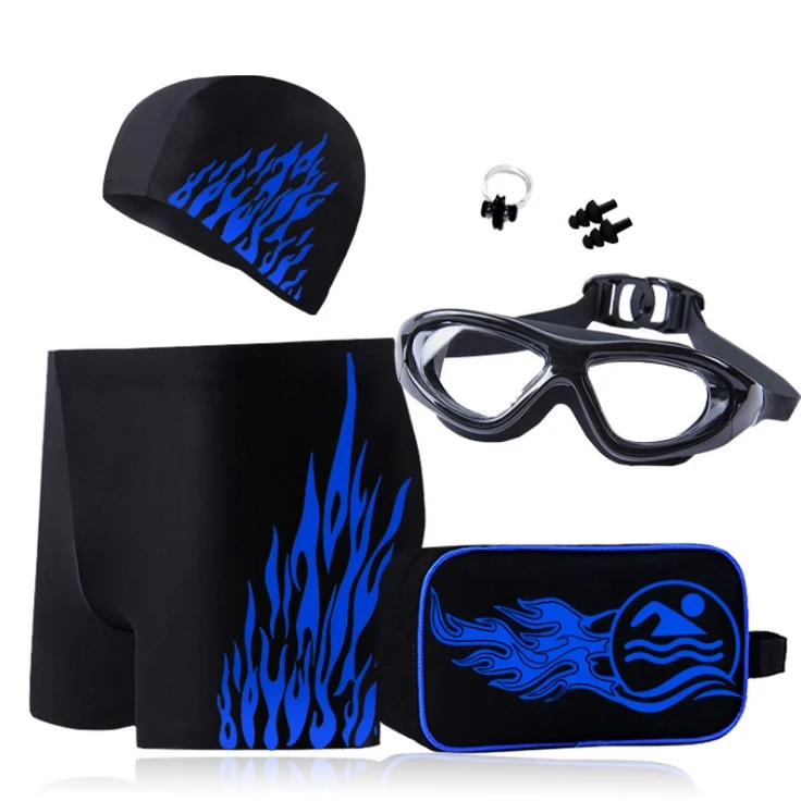 swimming glasses and cap