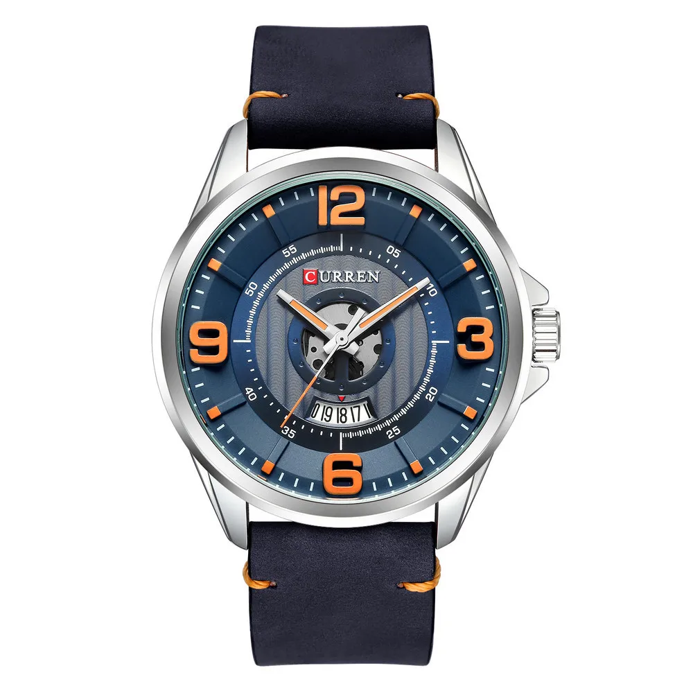

Curren 8305 Brand Mens Fashion Personalized High Quality Leather Band Japan Movement Watch