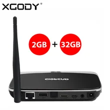 Android 4.4 BOX Streamer KODI Media Player Quad Core 2GB/32GB with Remote Control XBMC WiFi 1080P Online Tv Receivers Living
