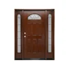 New Design Wood Grain Texture Pre Cutout Grp Door Construction With High Quality