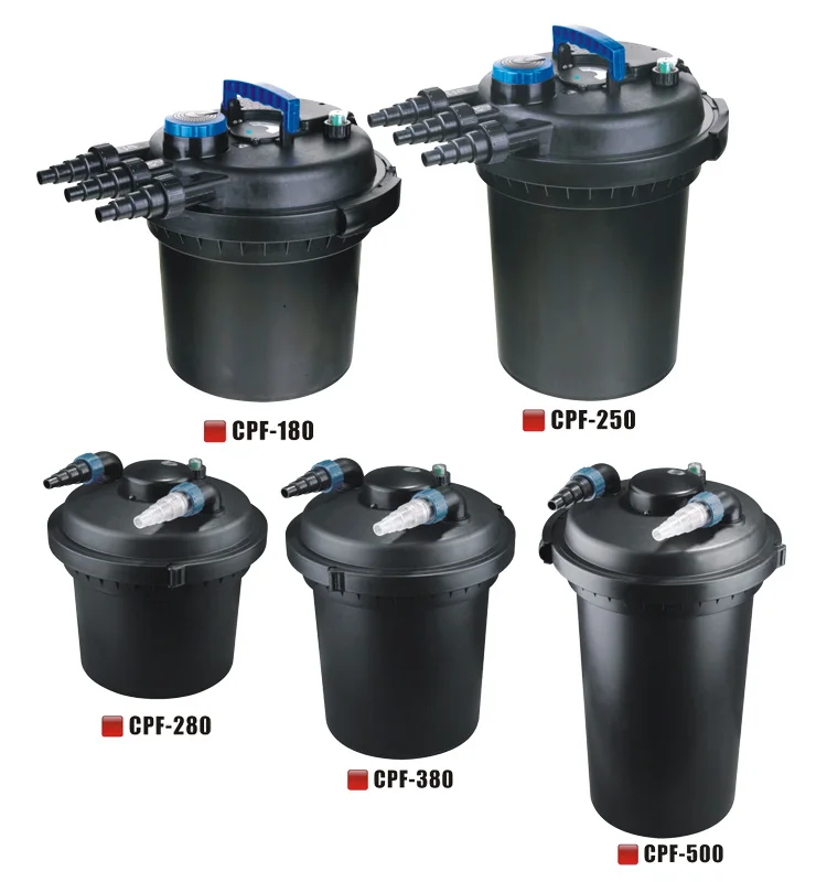 Factory direct sale plastic koi pond bio filter with sponge CE/GS koi