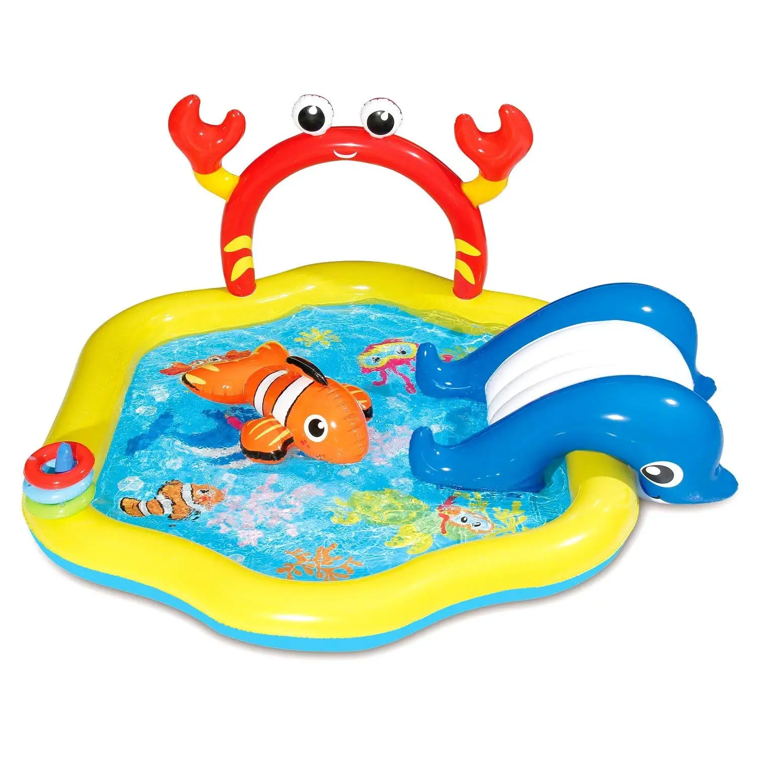 kiddie pool with built in slide