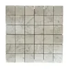 Italy mosaic Tile,white marble floor mosaic tile,Italian Bianco Carrara white Square marble mosaic Supplier