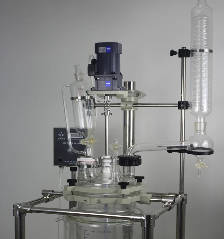 Double glass reactor top 750