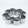 3pcs/set 4, 6, 8 inches four-leaf clover lucky grass shape fine Stainless Steel Mousse Ring cake mold cake tower party baking
