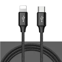 

Fast Charging 3A Type c to Lightning Charge Cable Nylon Braid Data USB Cable Transfer for Apple for iPad