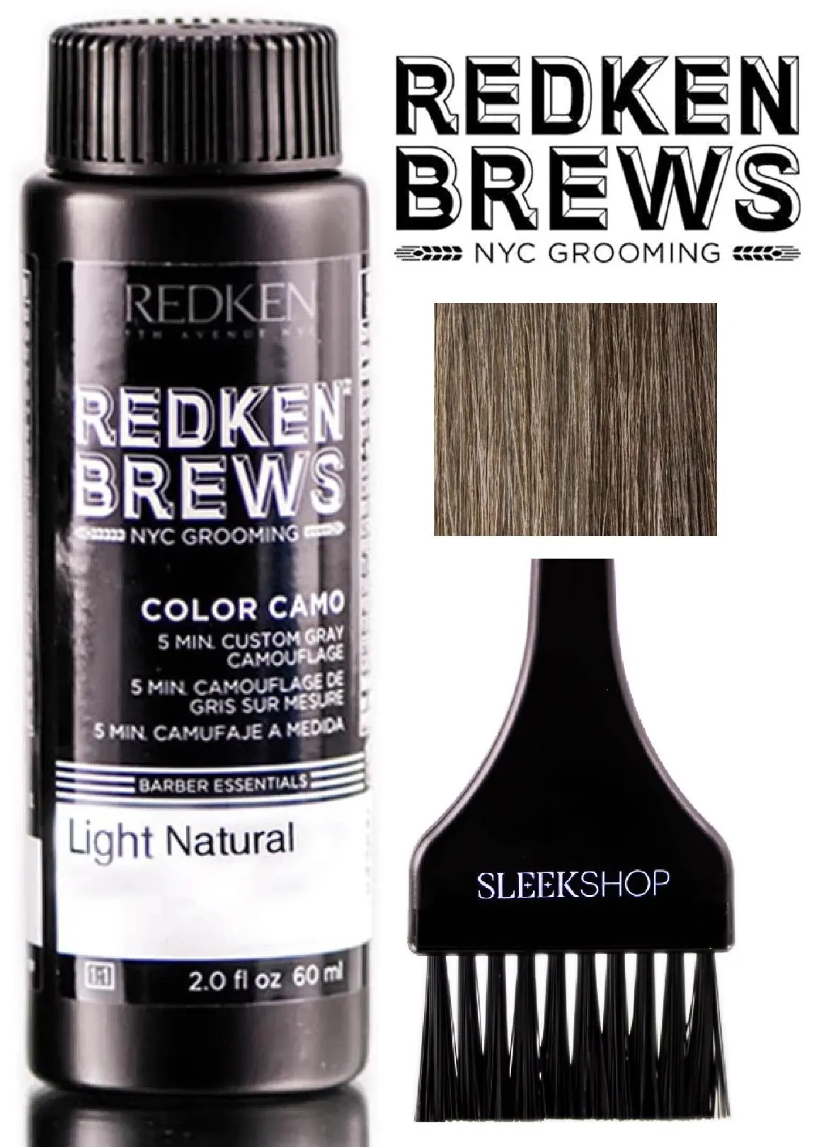Redken Brews COLOR CAMO 5 Minute Custom Gray Camoflauge Hair Color (with Sl...