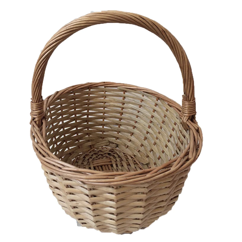 Wicker Basket With Handle Woven Storage Shopping Pick Basket Buy