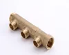 2-6 ways brass body floor heating manifold fittings