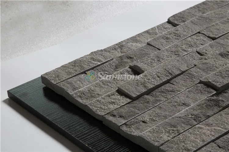 Samistone Stone Wall Cladding Blue Limestone Decorative Outdoor Stone Wall Tiles