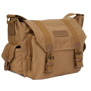 Lightweight Vintage Waterproof Canvas Camera Shoulder Bag