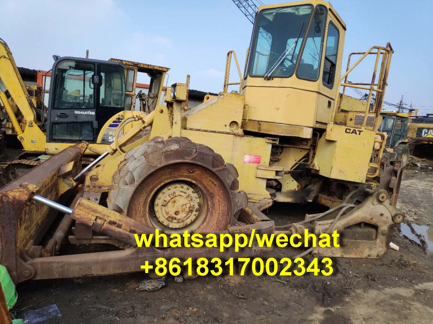 Running Condition Used Cat Compactor 815 Landfill Compactor For Sale