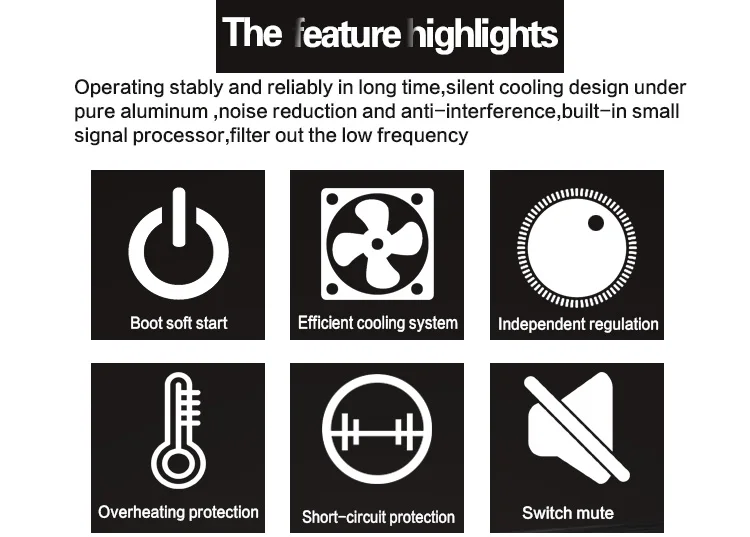 AMPLIFICADOR DE POTENCIA EST&Eacute;REO profesional LAIKESI AUDIO para sistema de sonido amplificador potente