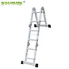 Aluminum multi step telescopic ladder AM0108A/ ladder parts price aluminum pipe
