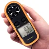 Mini Digital Anemometer Thermometer Air Wind Flow Velocity Speed Temperature Meter Bar Graph Degree Celsius