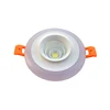 factory price 7+2W white plastic two color embedded acrylic round shape aluminum led COB down lihgt downlight