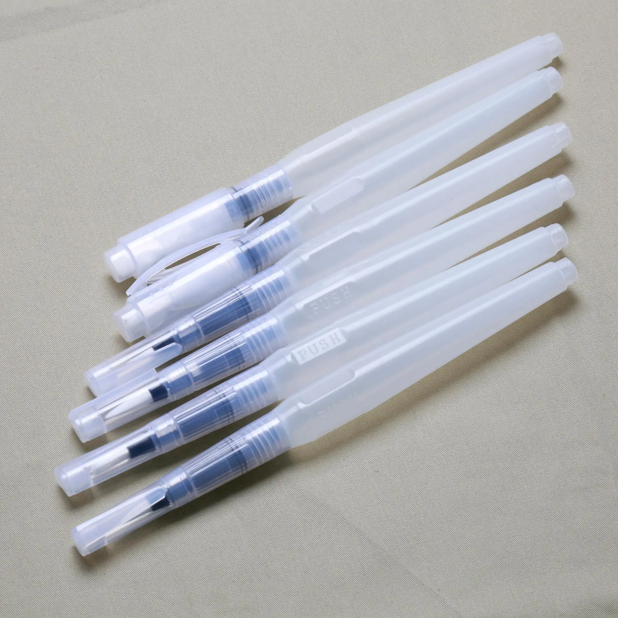 Watercolour Drawing Brush Pen Japan Nylon Tip 6 Size Tips Fill Water