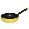 High quality eco-friendly hard anodized wok pan for restaurant with flat bottom