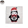 Christmas Large Pillow Reversible Sequin Patch for Cloth,Black and White Penguin Patch ,Double Sided Sequin Patch Custom