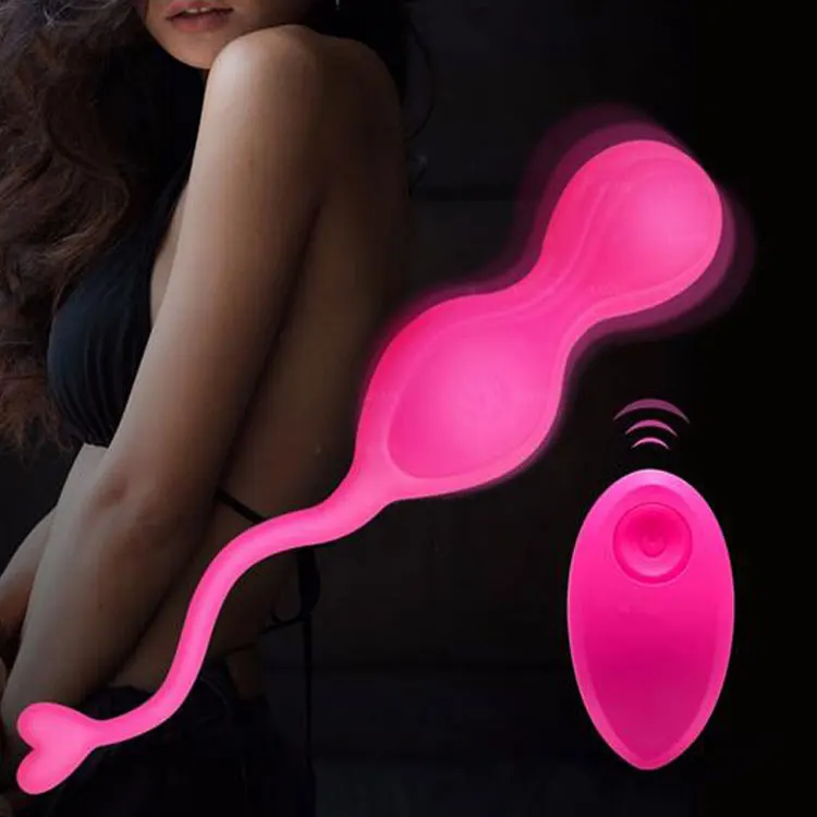 Remote controlled vagina tightening koro smart exercise kegel ball