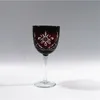 lead free copper red ,blue red/ white whine glass/food safe Red Wine Stemware/engraved elegant 200-400ml glass goblet