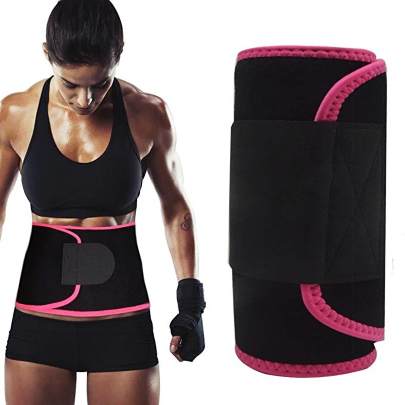 

Custom Sweet Belt Waist Trimmer Abdominal Trainer Adjustable Sweat AB Belt For Fat Burner Weight Loss, Customized color