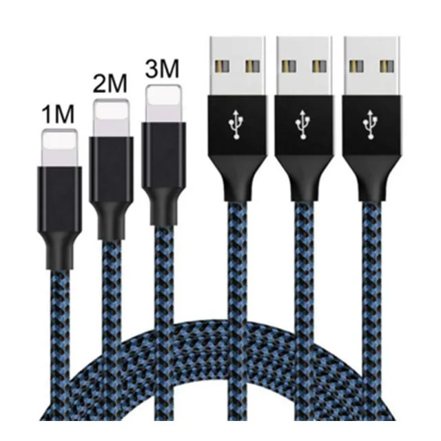 

1.5 m micro usb fast charger data sync cable, Black blue red