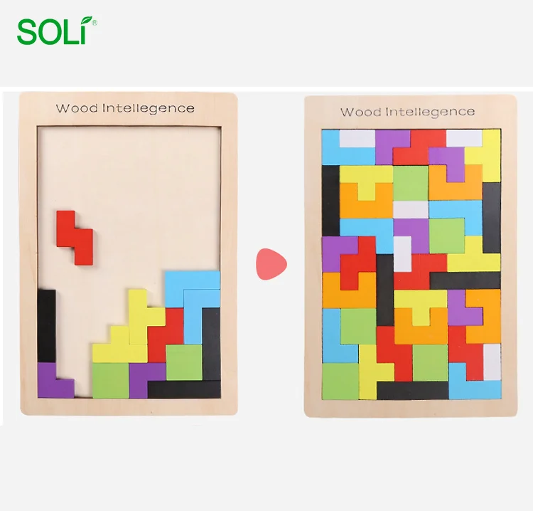 tetris en madera