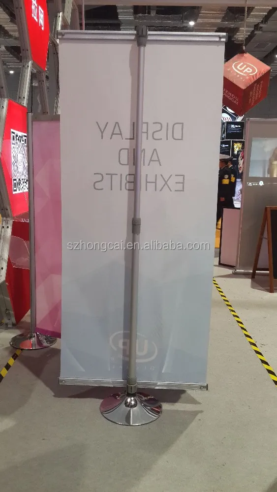 
Aluminum adjustable height pole display stand 