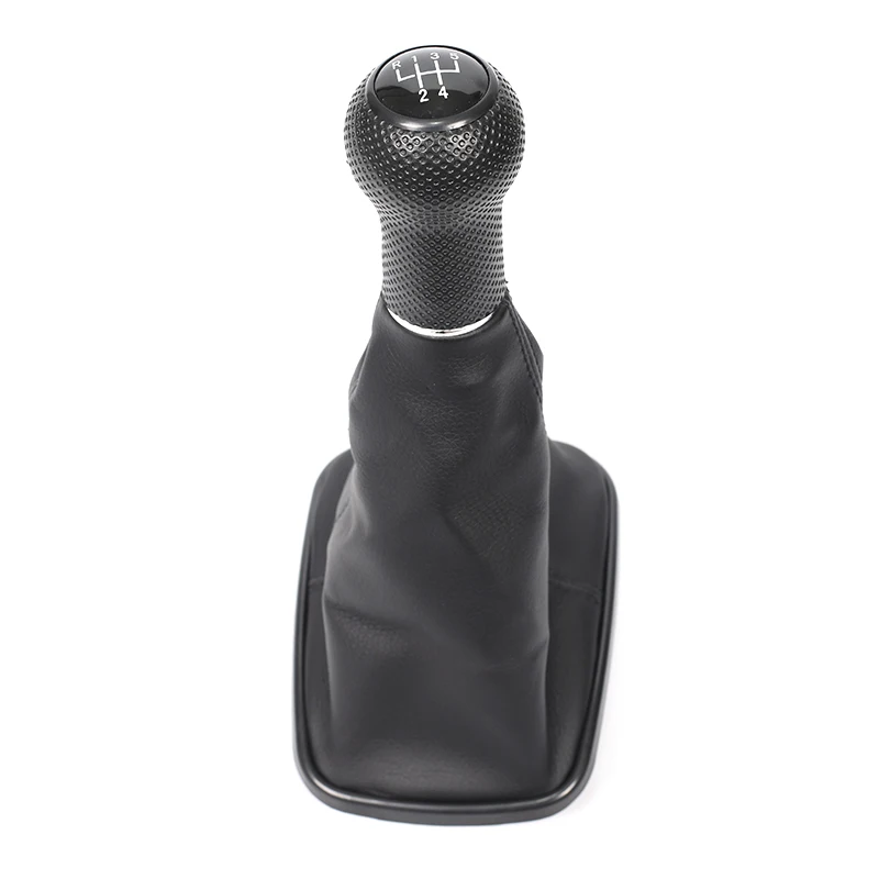 5/6 Speed Leather Shift Knob Shifter Manual Car Gear Lever For 1999