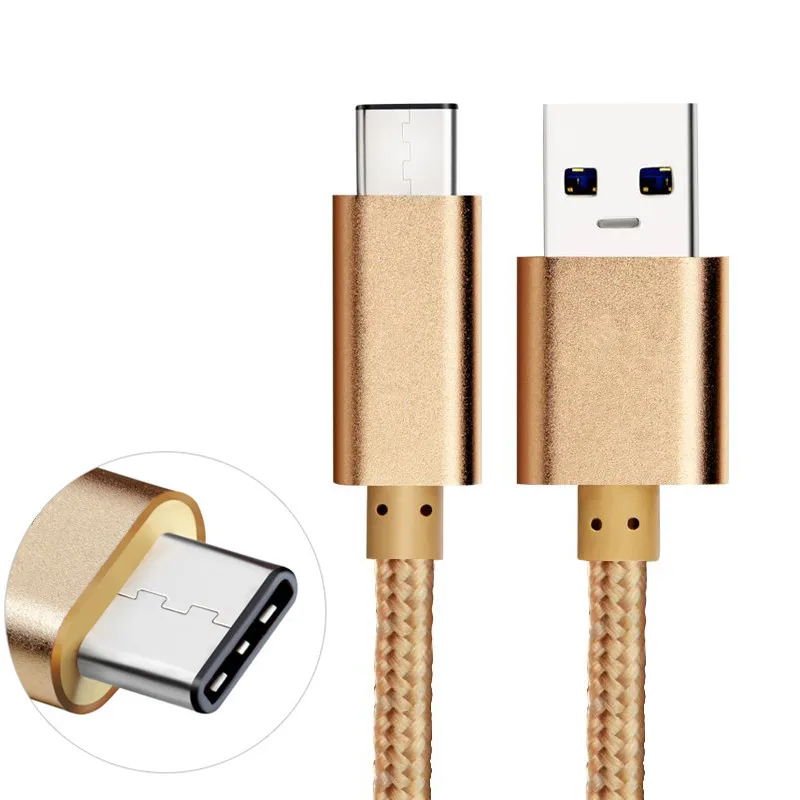 Spare Parts For Mobile Phones High Quality Fabric Usb C Cable Typec