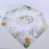 New Arrival Spring Floral Pattern Table Cloth with Round Square Oblong Rectangle Shape Workable Made of Print Polyester Fabric