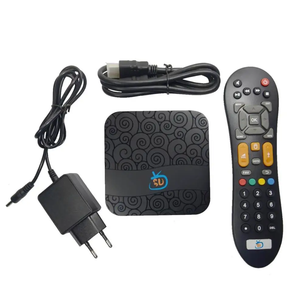 

2019 Hot selling Android 7.1 AMLS905X with 2 years free Live VOD playback Netflix 4k HD digital brasil latino iptv tv box, Black / customized color