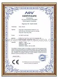 Hot Melt Adhesive Glue For Lamination Of Mdf Surfaces With Pvc Films