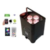 4x12w Battery Led Par Can 6 in 1 DMX Wash Battery Wireless WiFi Par Wash 4pc Rechargeable Lithium battery Led Par light