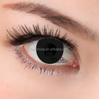 

black sclera contacts CL235 cheaper price black blind colorful funky contact lenses