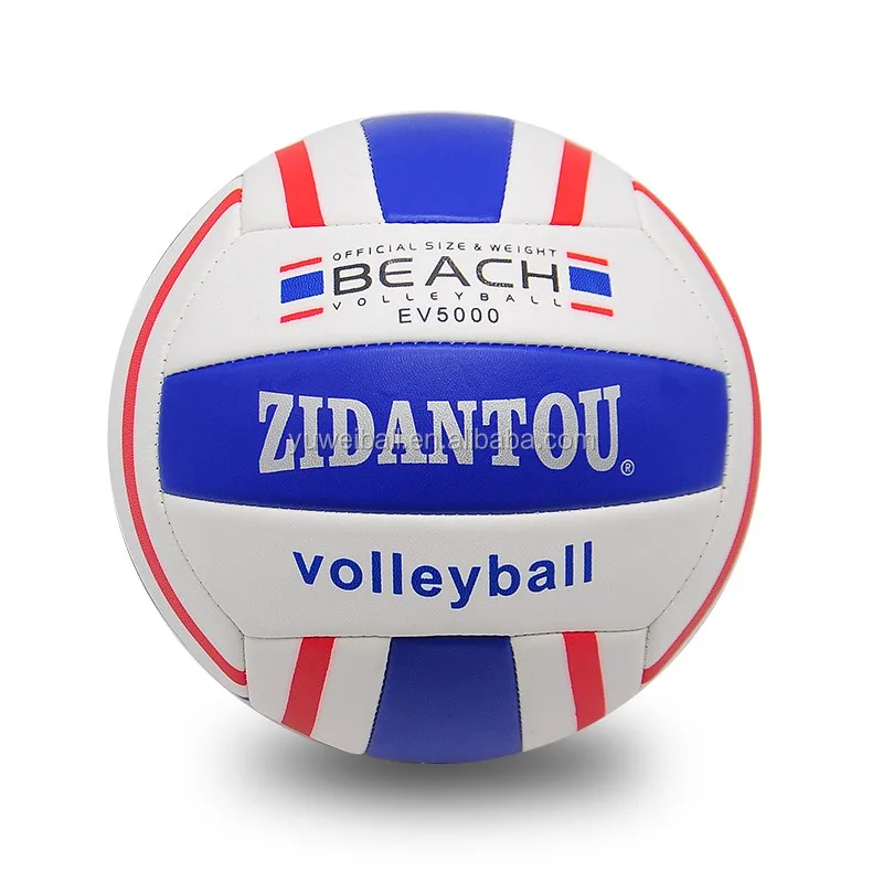 Training Volleyball Ball Custom Balls Stitched Soft Pvc Leather Beach