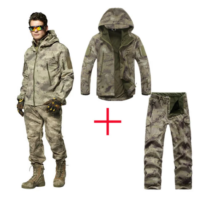 

Man Fleece tad Tactical Softshell Jacket Outdoor Polartec Thermal Sport Polar Hooded Coat Outerwear Army Clothes Jackets, 15 colors available