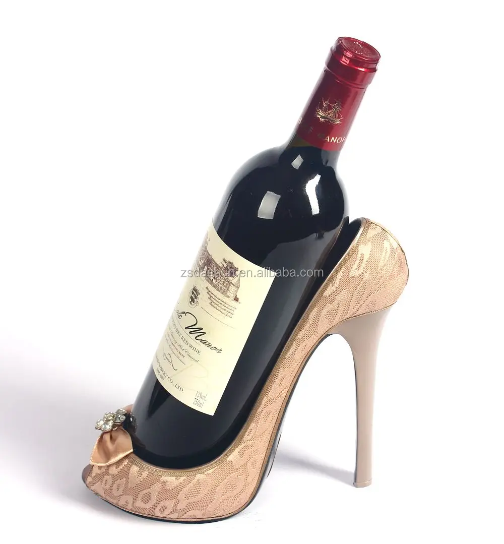 Gold wine shoe holder(front 5)