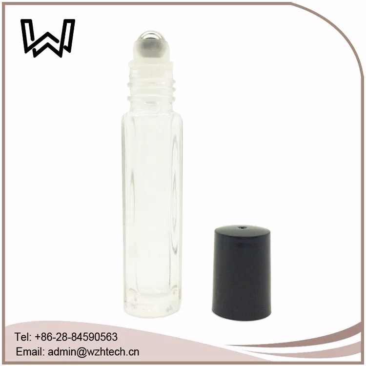 3ml Stripe Roll on Glass Bottle for Perfume with Metal Roller Ball