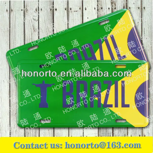 Brazil Plain Decorative Souvenir License Plate Buy Brazil License