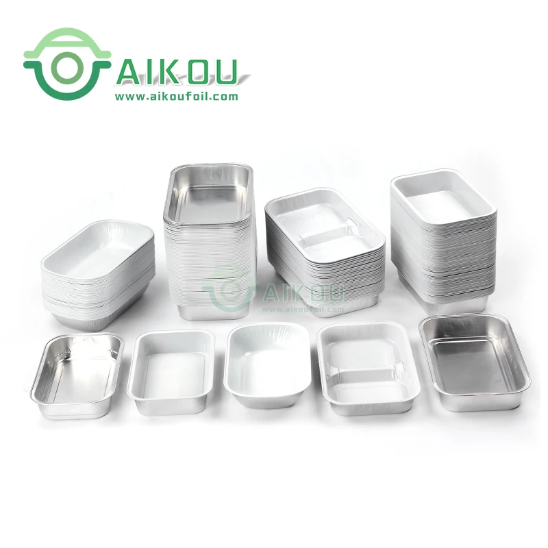 Lacquer Coating Aluminum Disposable Airline Catering Trays/dishes