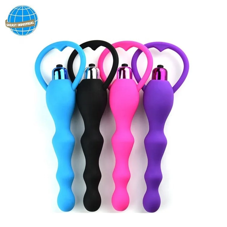 
Vibrating Anal Plug Prostate Massage Soft Anal Bead Vibrator Sex Toy 