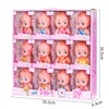 5 inch colorful clothes vinyl dolls plastic doll mini expression