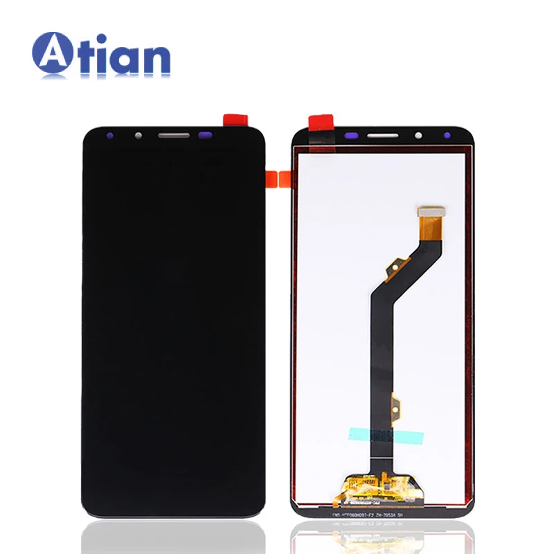 

For Infinix Hot 6 Pro X608 LCD Display Touch Screen Assembly Glass Panel Touch Sensor Digitizer Replacement for Infinix X608, Black white