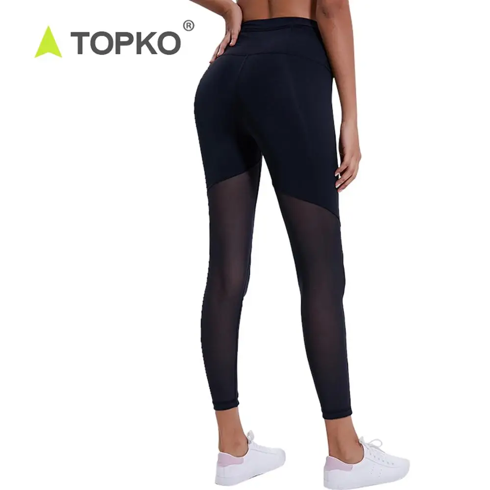 

TOPKO High Quality Wortout Clothing For Women Fitness Leggings, Black/white/purple