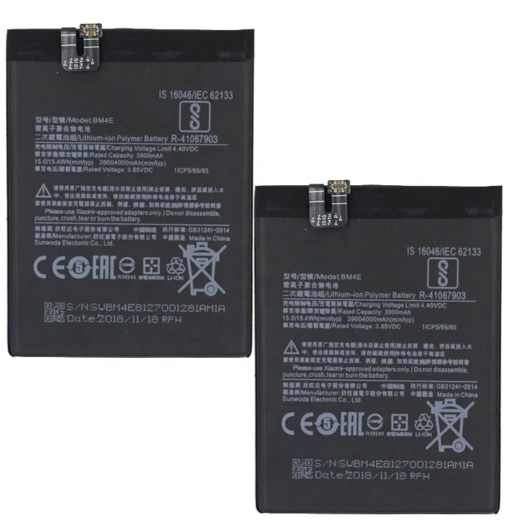 
Original Replacement Battery BM4E For Xiaomi MI Pocophone F1 battery Authentic Phone Battery 4000mAh 