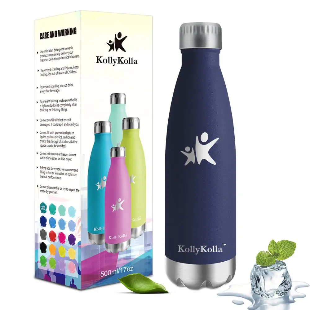 

Factory Price 17oz Double Walled Powder Coated Stainless Steel Cola Shape Travel Sports Water Bottle, Customized color